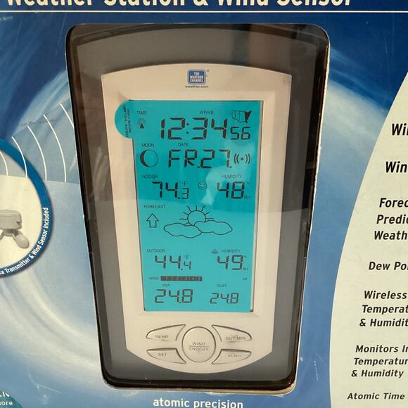 The Weather Channel Wireless Weather Station And Wind Sensor New - Picture 2 of 13